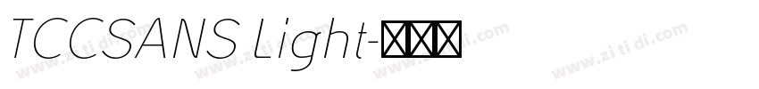 TCCSANS Light字体转换
